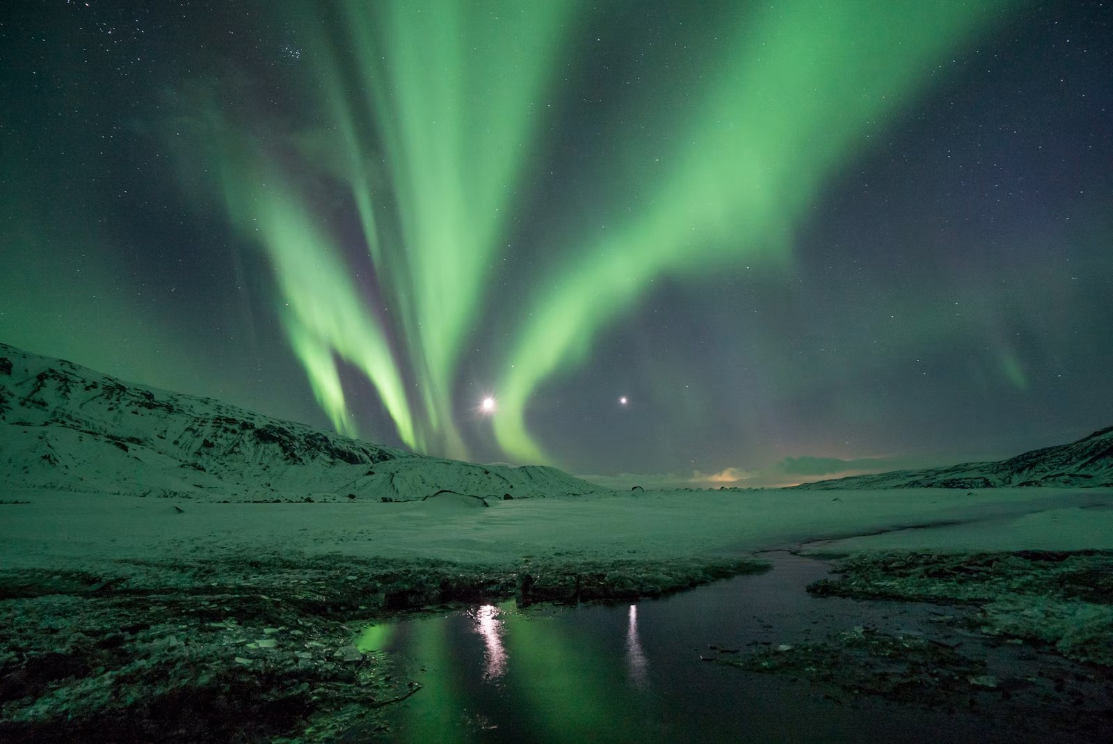 Polarlichter in Island in Island